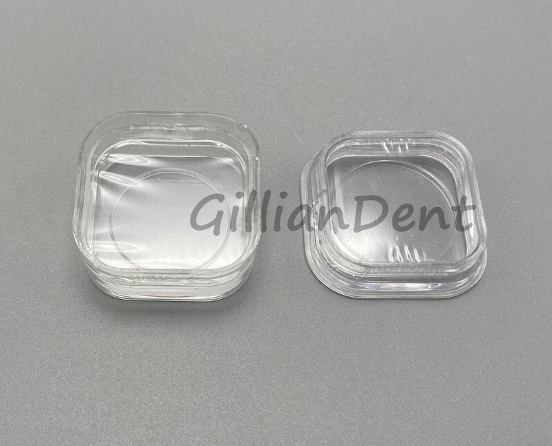 50 PCS Denture Cases Dental Veneers Hinged Display Jewelry Storage Box Membrane
