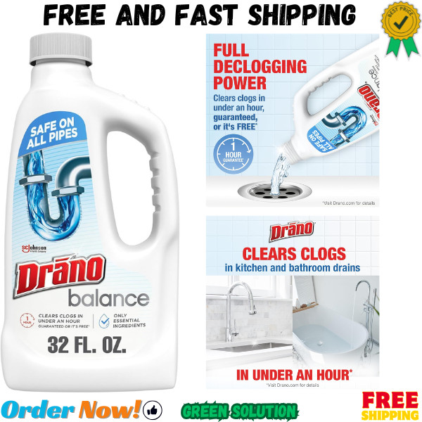 Drano Balance Drain Clog Remover and Cleaner, 32 Fl Oz (Pack of 1)