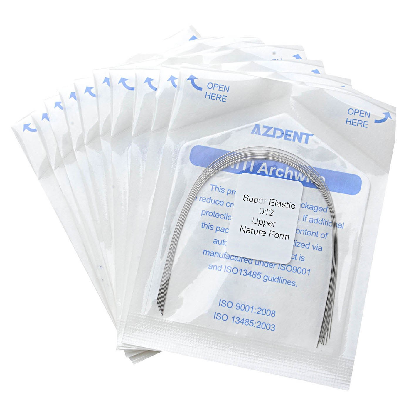 10Pack Dental Orthodontic NiTi Arch Wires Heat Activated Super Elastic Round