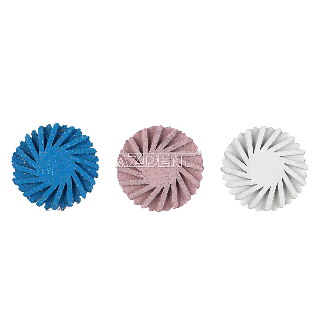 6Pcs AZDENT Dental Composite Polishing Diamond System RA Disc 14mm Wheel