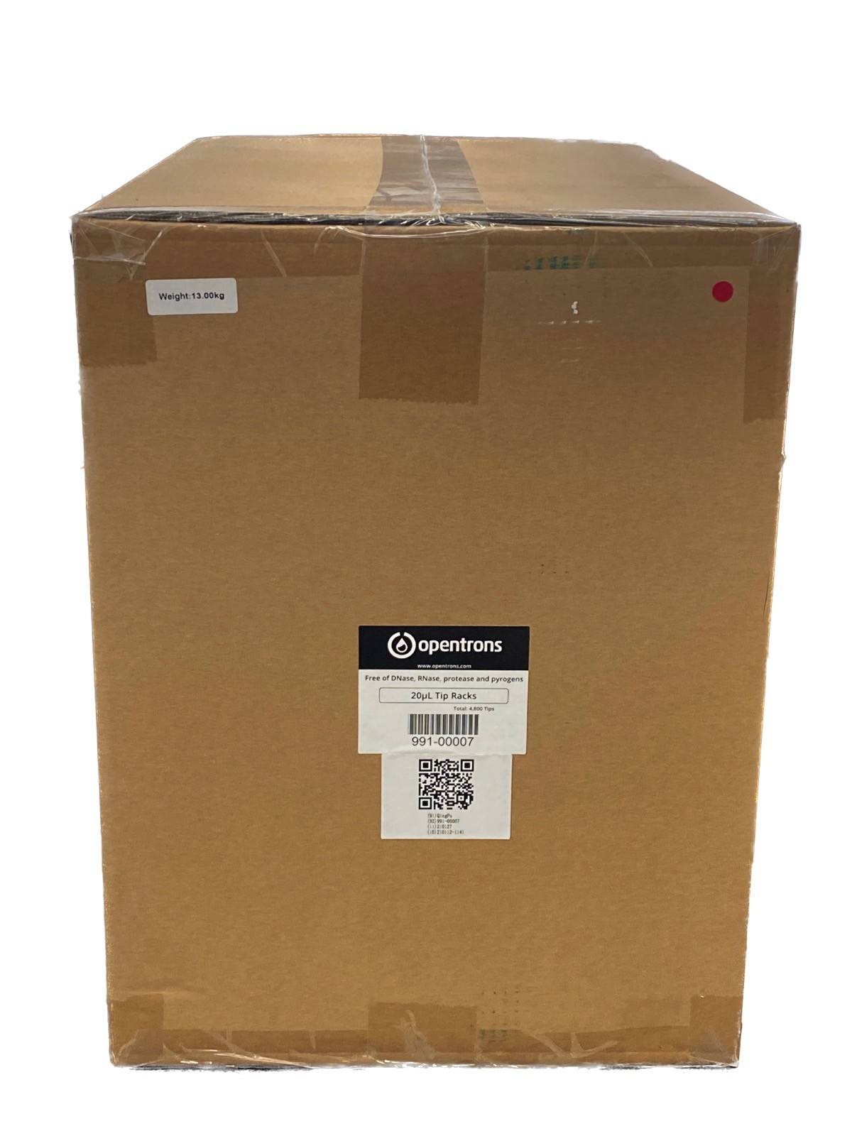 (4800/Cs) OPENTRONS OT-2 20uL Polypropylene Pipet Tips 50×96 Racked 999-00007
