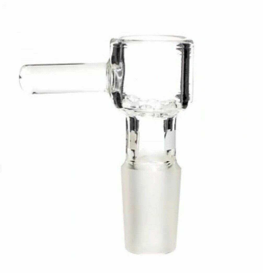 14mm / 18mm Male Clear 2″ Star Screen Glass Slide Bowl
