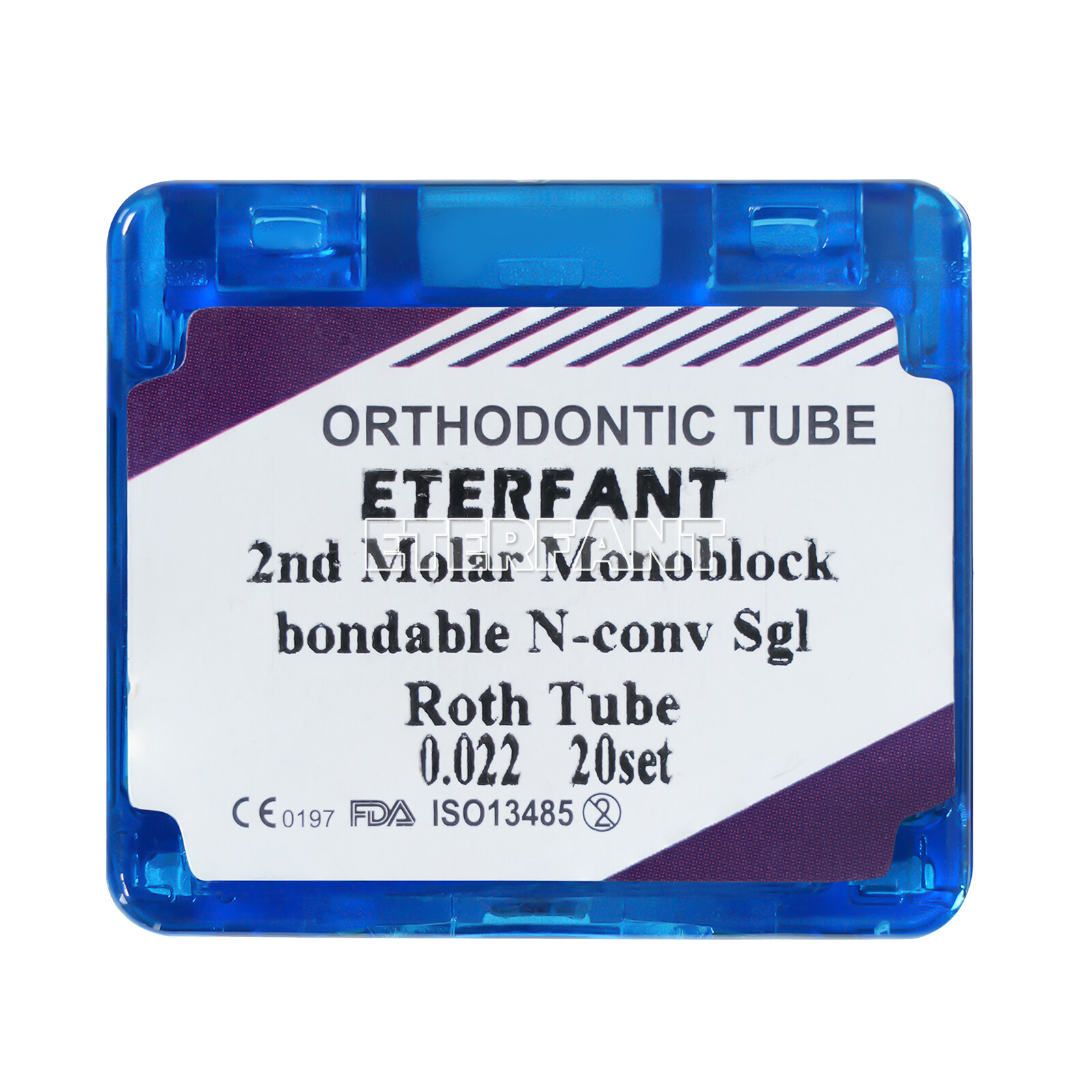 ETERFANT Dental Ortho Monoblock Buccal Tubes 1st 2nd Molar Roth MBT 022 Bondable