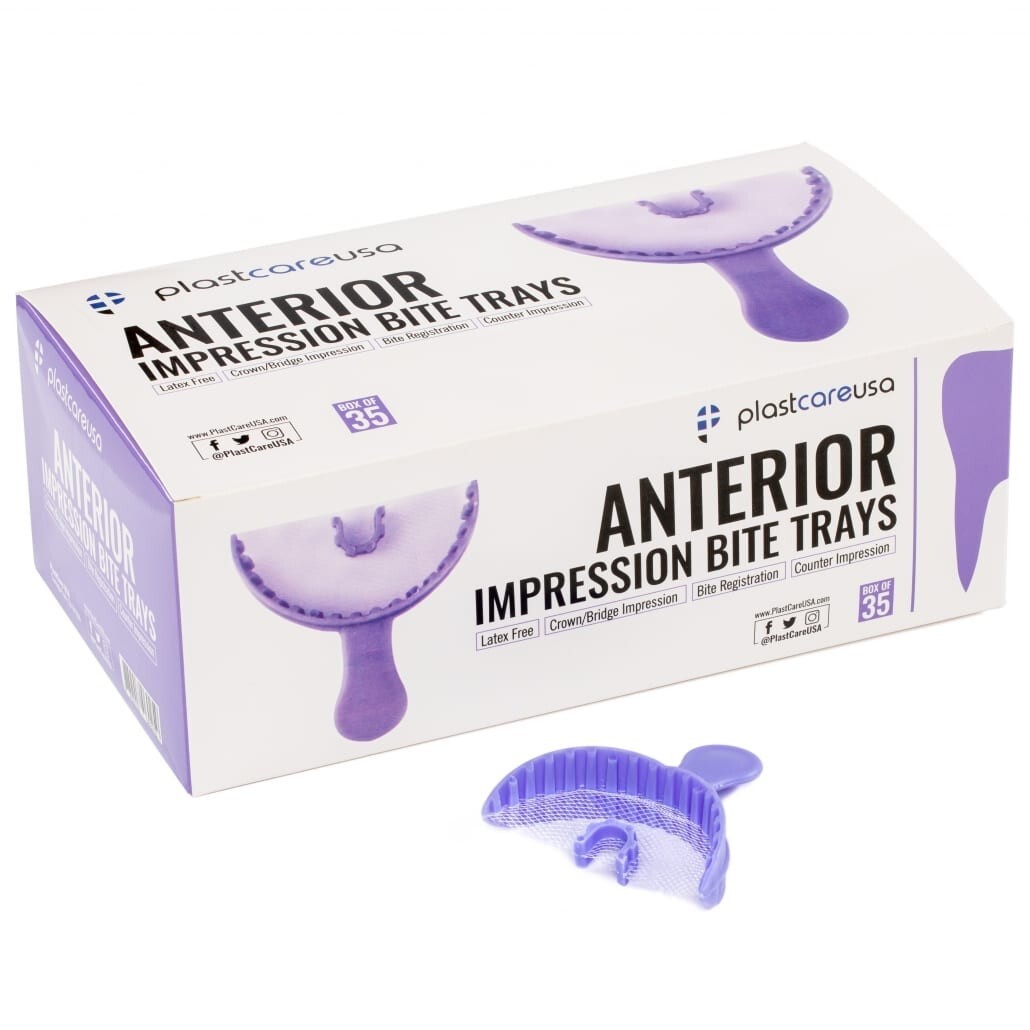 Dental Impression Bite Registration Triple Trays Mold (Choose Size & Quantity)