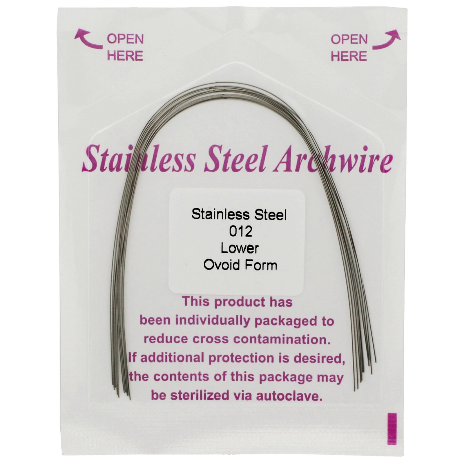 Orthodontic Arch Wire NiTi Stainless Steel Archwires Round Rectangular Natural