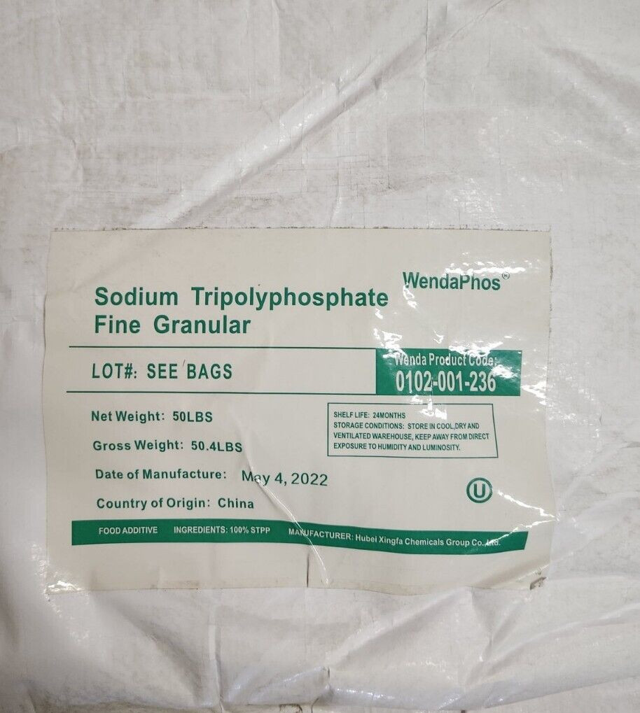 Sodium Tripolyphosphate Light (STPP), food grade, White Granular 1. LB in pouch