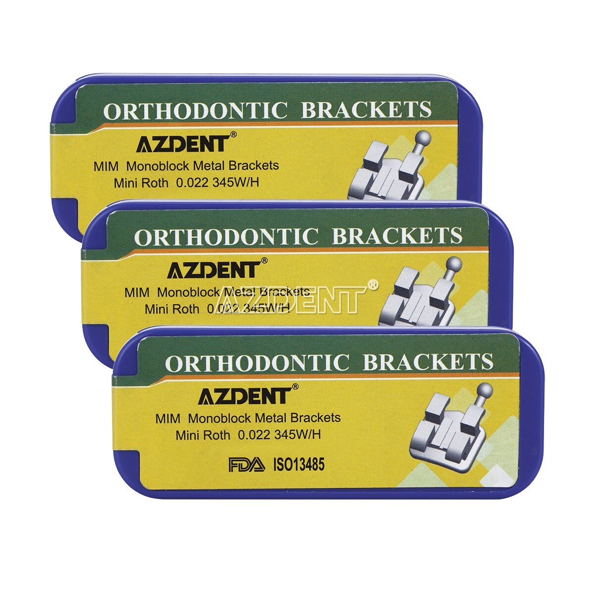 20x Dental Orthodontic Brackets Braces Monoblock Mini Roth.022 Hooks 3-4-5 USA