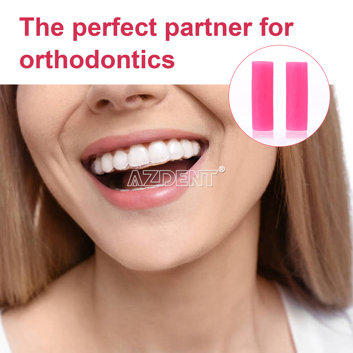 Dental Orthodontic Brackets Braces Aligner Trays Chewies Green/Mixed Colors