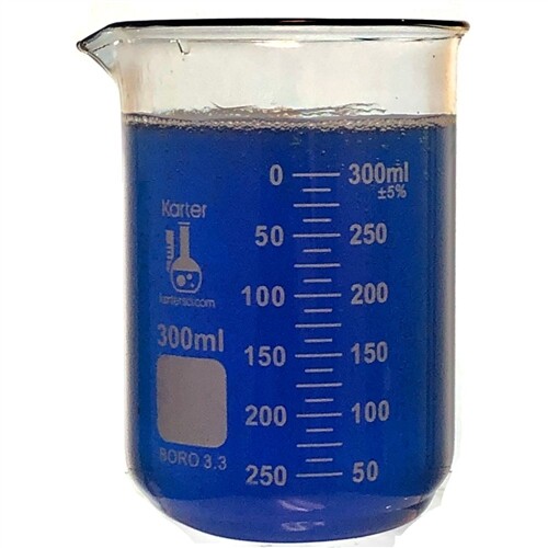 300ml Beaker, Low Form, 3.3 Boro. Glass, Karter Scientific 232R1 (Pack 48)