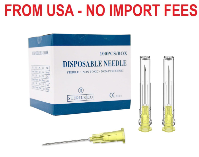 20 Gauge 1 inch Needle (100 Pack) Luer Lock Industrial Dispensing Accessories, I