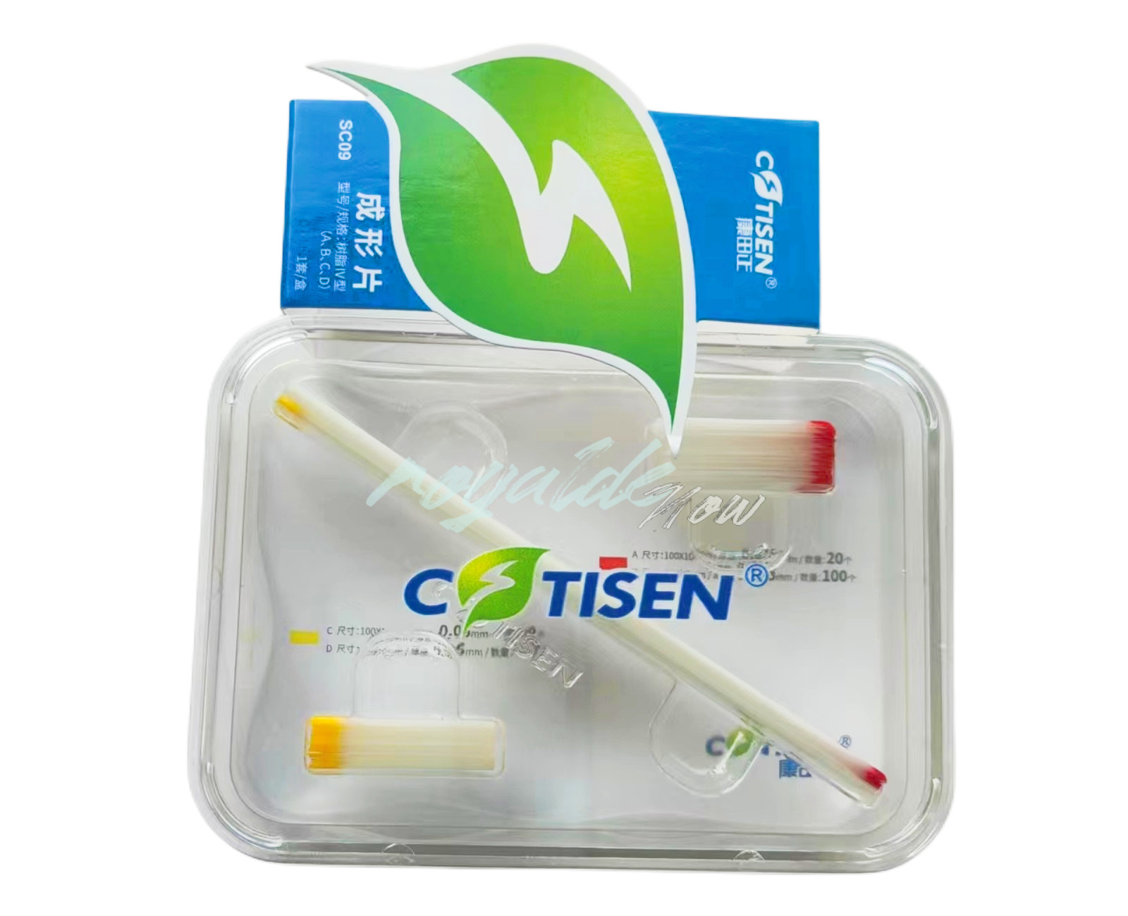 Dental Transparent Strips Matrix Polyester Film CONTISEN Blue Strip Fit Garrison