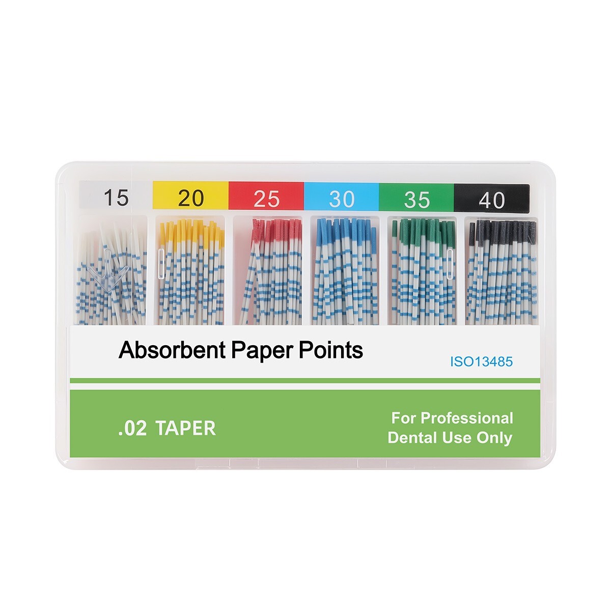 AZDENT puntas de papel canal radicular endodoncia dental con escala