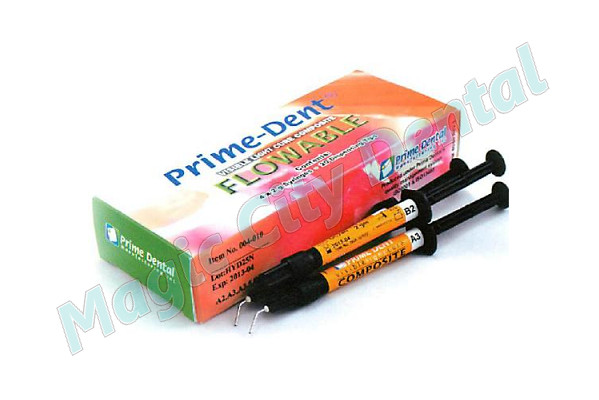Dental VLC Light Cure Flowable Composite 4 Syringe Kit – Assorted Shades