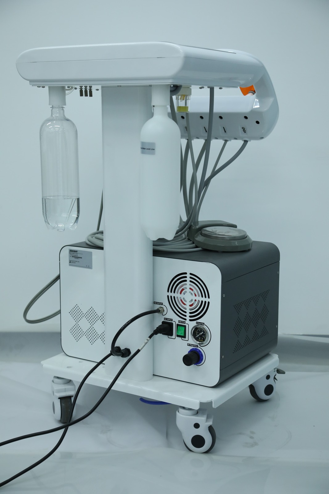 Portable Dental Mobile Delivery Unit System Air Compressor Syringe Suction 550W