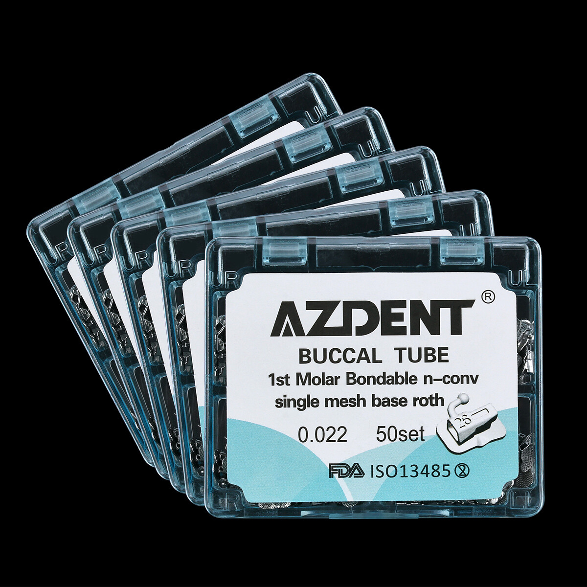AZDENT Dental Orthodontics Buccal Tubes 1st 2nd Molar Tube Roth MBT 022 018 Type