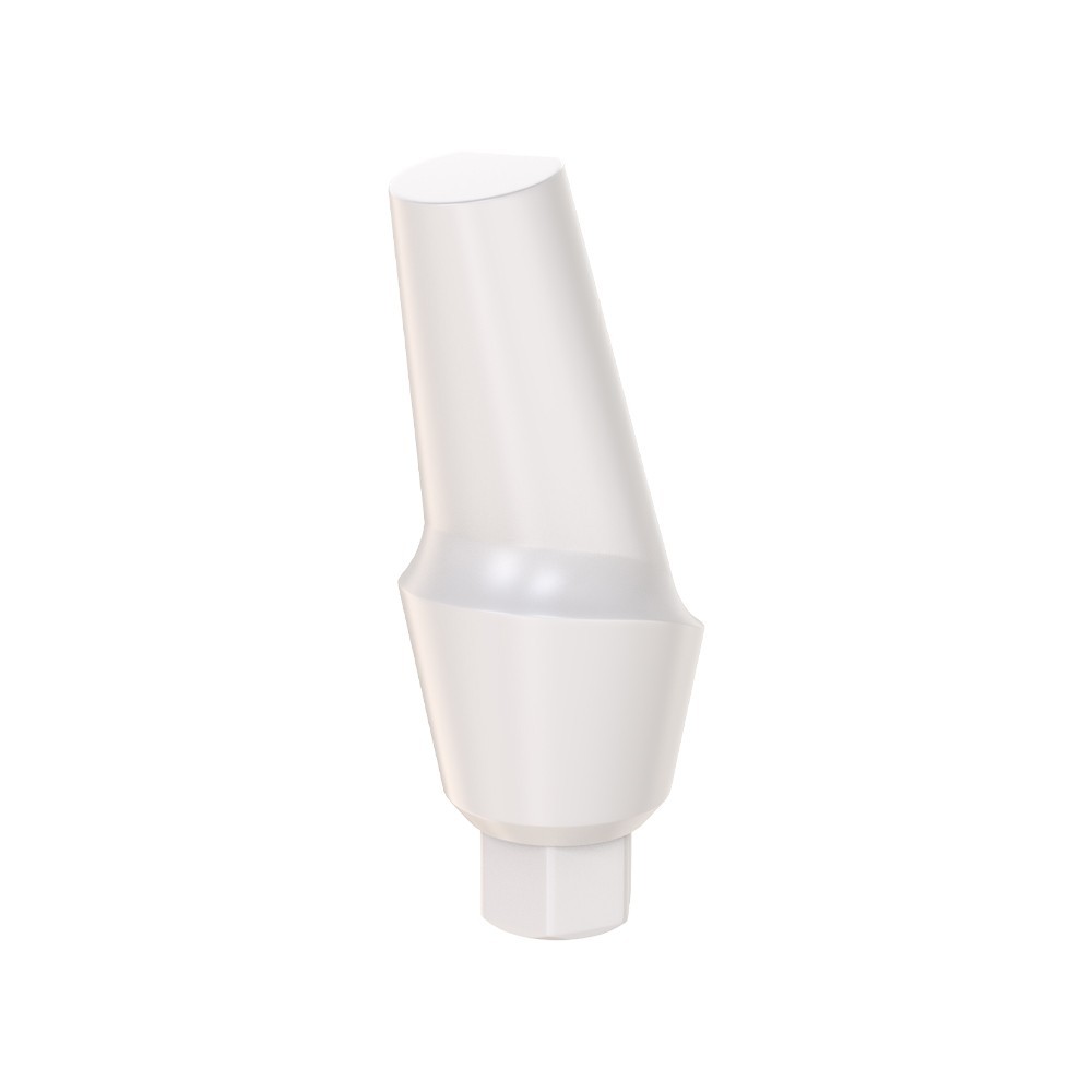 5pcs DSl Angulated Abutments Anatomic Peek With Screws 15° Internal Hex