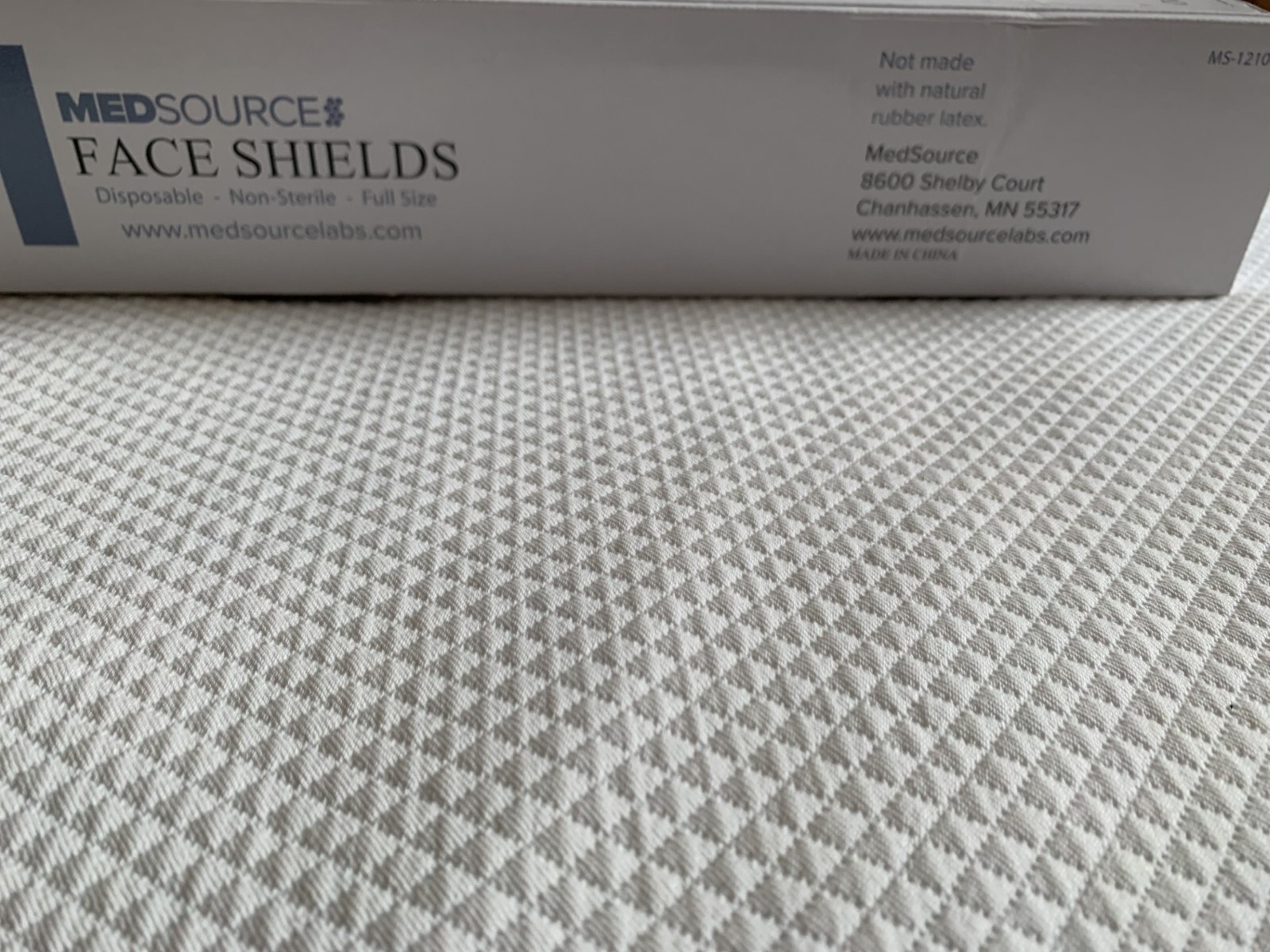 FACE SHIELDS MEDSOURCE MS 12100 DISPOSABLE 24/BOX,NEW