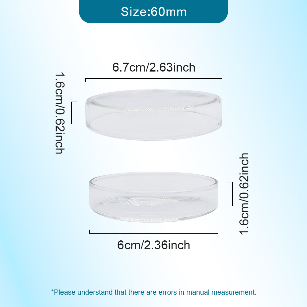 1pcs Glass Petri Dishes High Borosilicate For Cell Culture Dish Lab Supplies