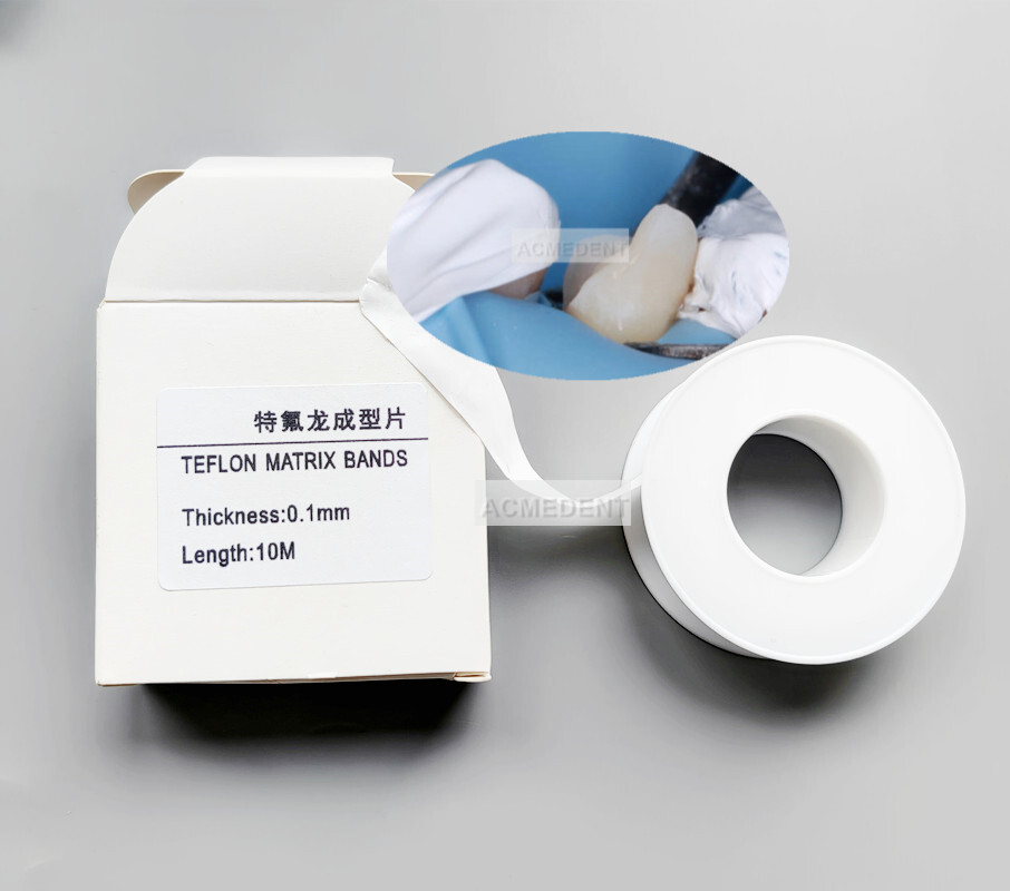 2Rolls Dental Teflon Matrix Bands PTFT White Composite Restorations Matrice