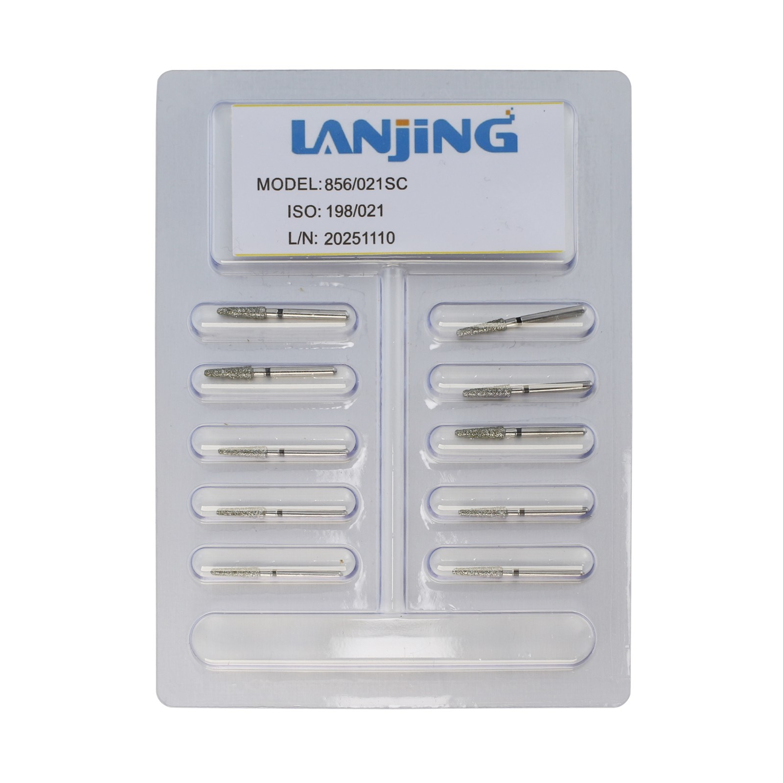 Multi-Use Dental Diamonds Round End Taper FG Burs 856/021SC Super Coarse Grit