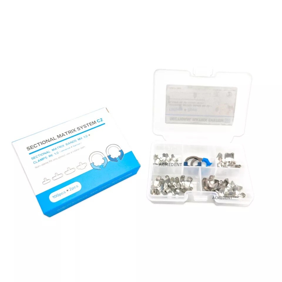 Dental Matrix Bands Narrow Standard Ring Titanium Matrice Clamp Palodent 102/Kit
