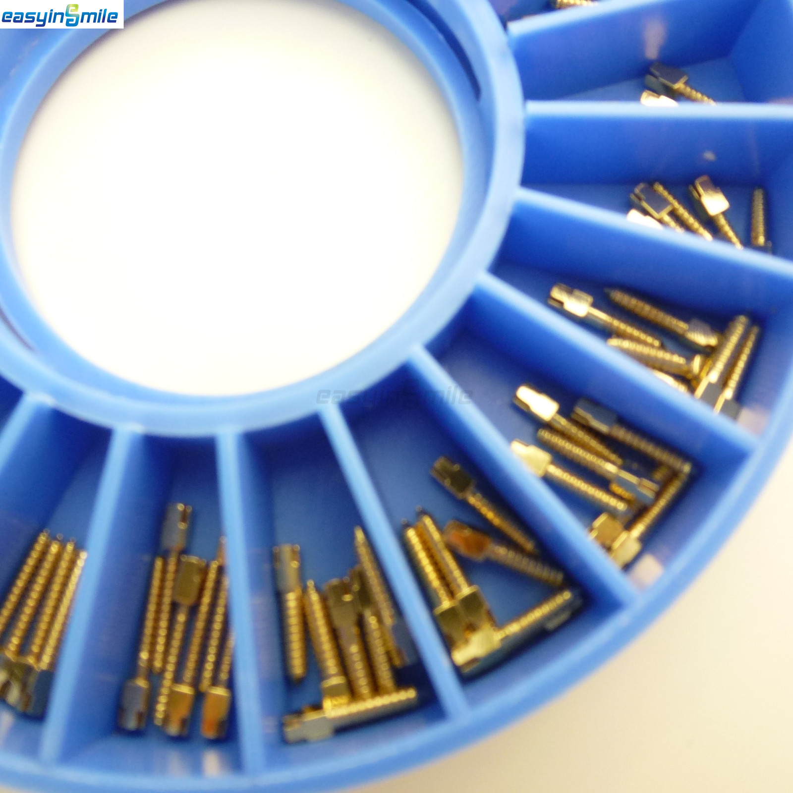 120PCS Dental Screw Post Titanium Kit Gold/Silver Plated Conical Root Canal Pins