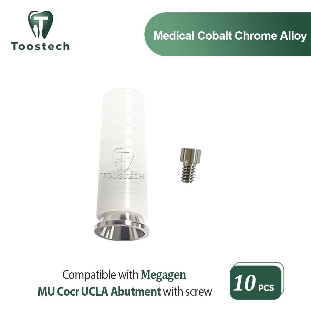 10pcs Multi Unit cocr ucla castable abutment fits Megagen Anyridge Anyone D4.8mm