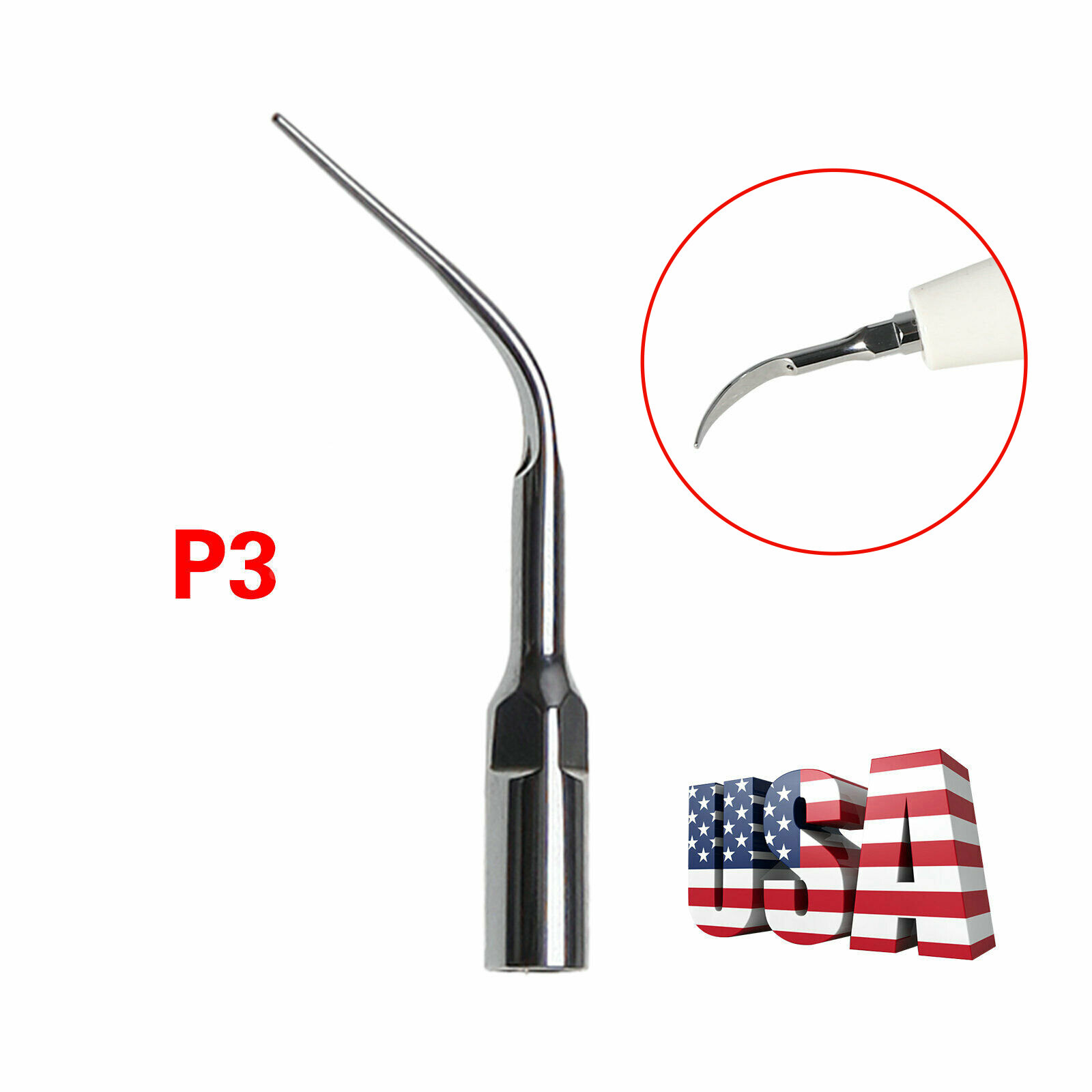 10Pcs Dental Ultrasonic Piezo Scalling Tips Fit EMS SKYSEA Scaler Handpiece