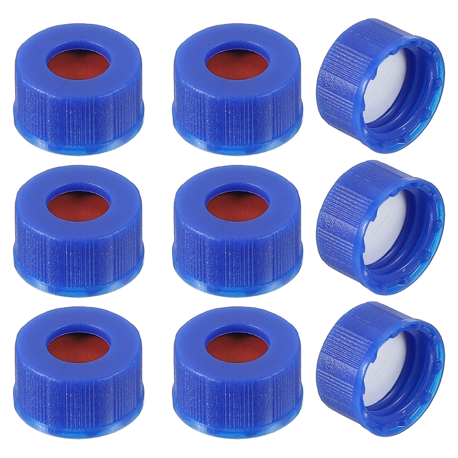 1000Pcs 9mm Autosampler Vial Caps 9-425 HPLC Vials Blue Screw Thread Cap