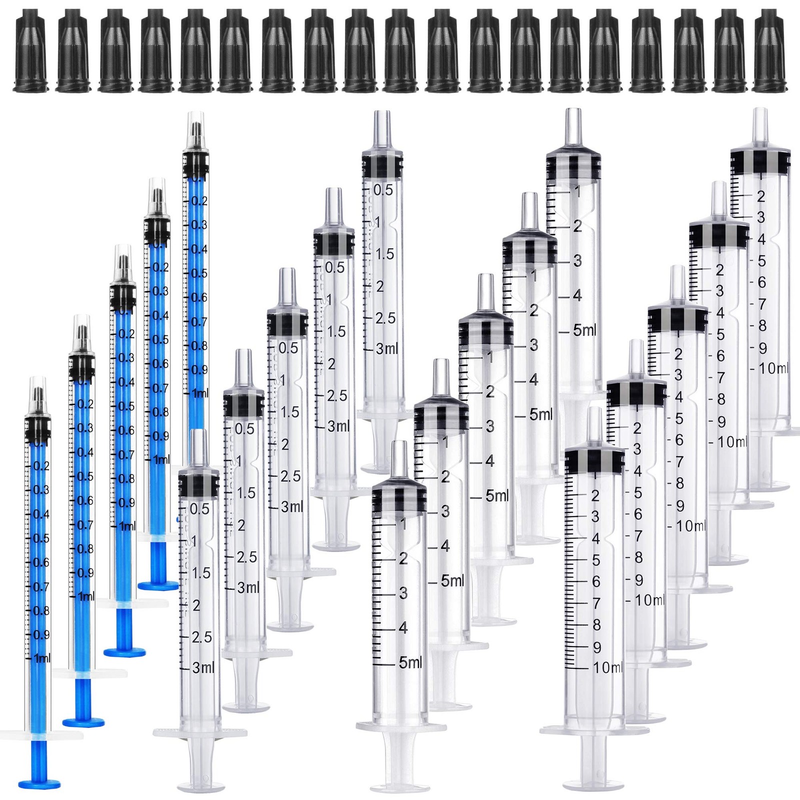 20Pack 1Ml / 3Ml / 5Ml / 10Ml Syringe without Needle – Small Plastic Syringes St