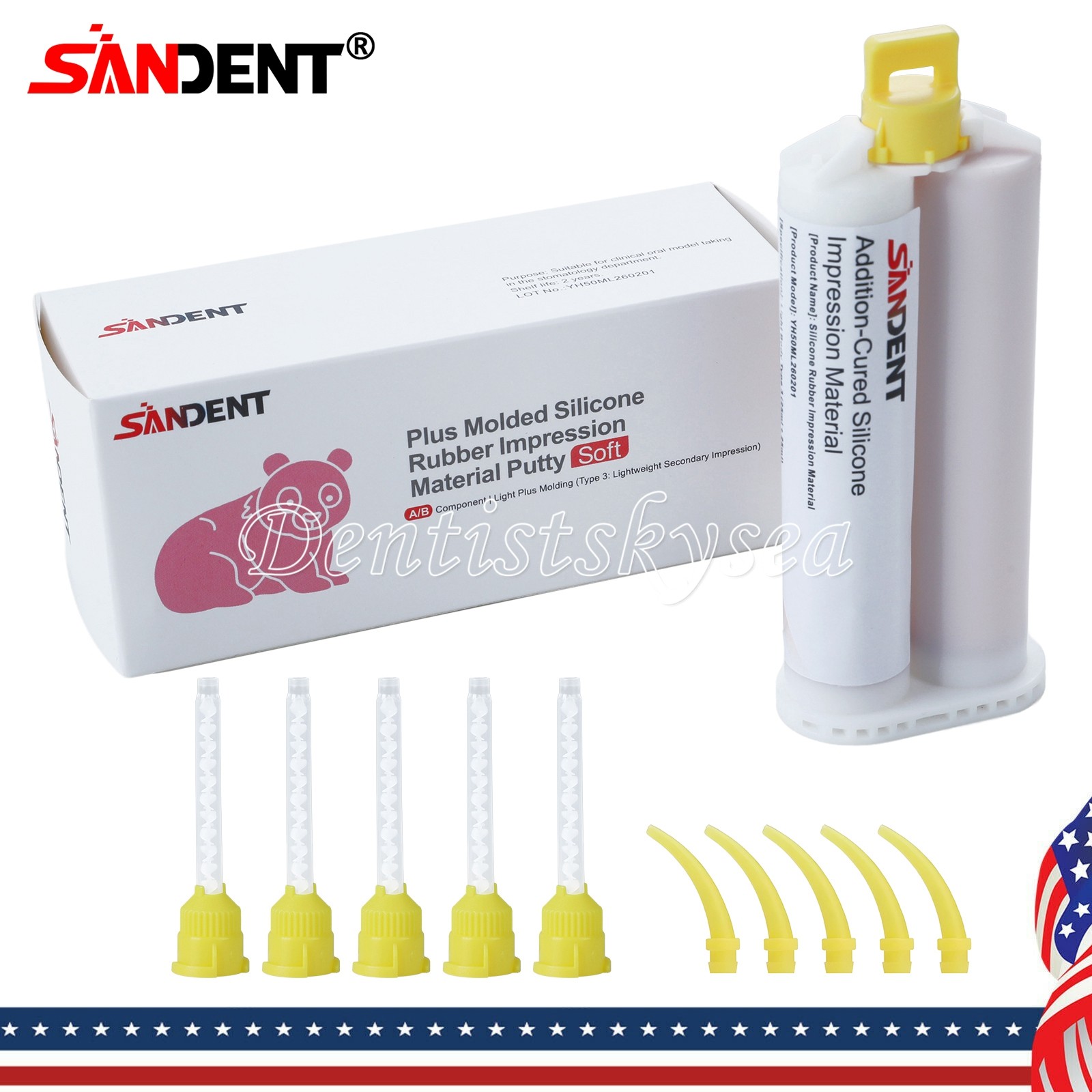Dental Impression Material Putty Fast Set Catalyst Base Heavy/Light Body