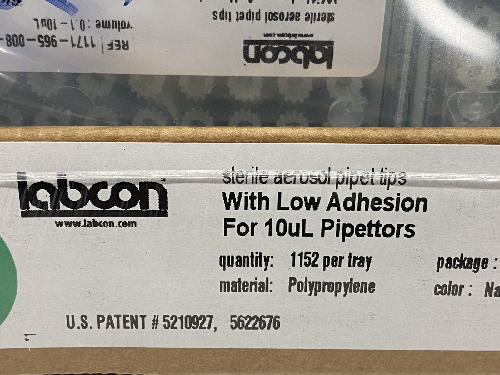 (1152/Pk) LABCON 10uL ZAP Aerosol Filter Low Retention Pipet Tips 1171-965-008-9