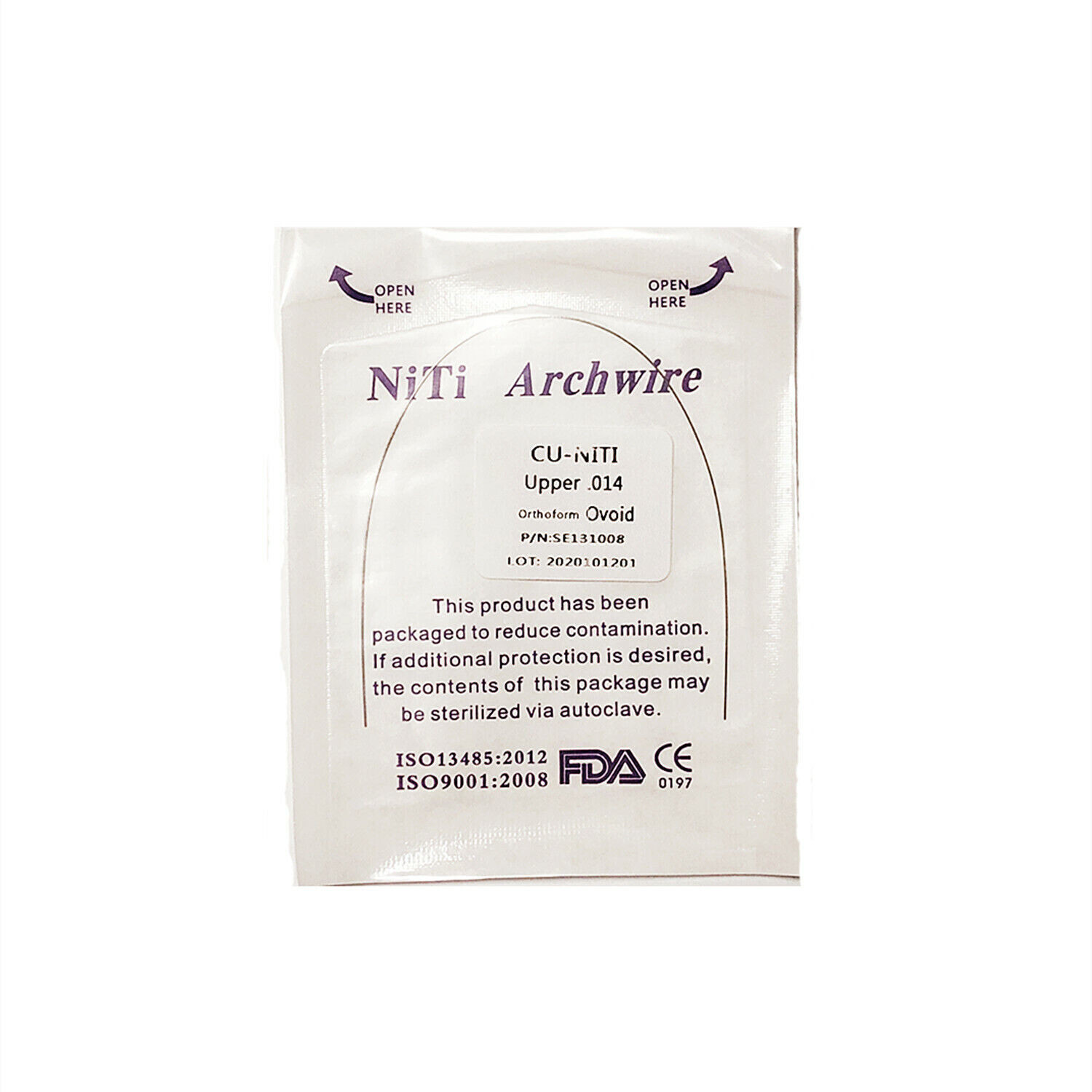 Dental Copper Niti Cu Arch Wires Ormco DAMON Round Wire Stops Ortho Brackets Use