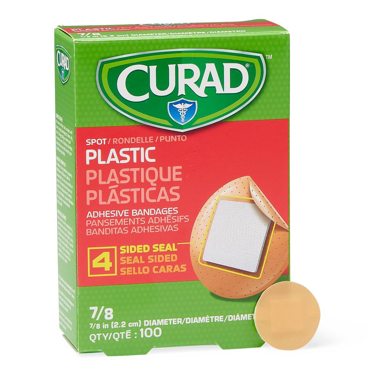 CURAD Plastic Adhesive Bandages, 7/8″