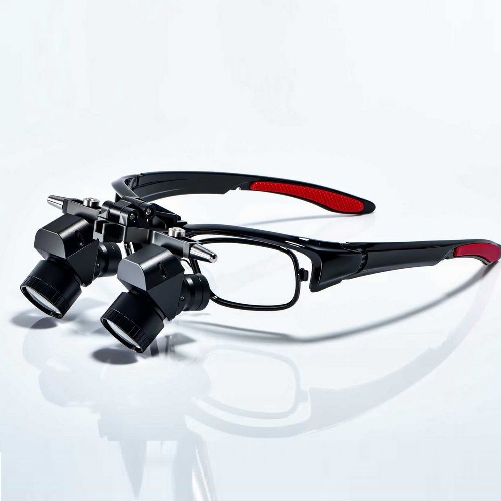 5.0 X Dental Ergo Loupes Medical Surgical Magnifier Binocular LED Head Light