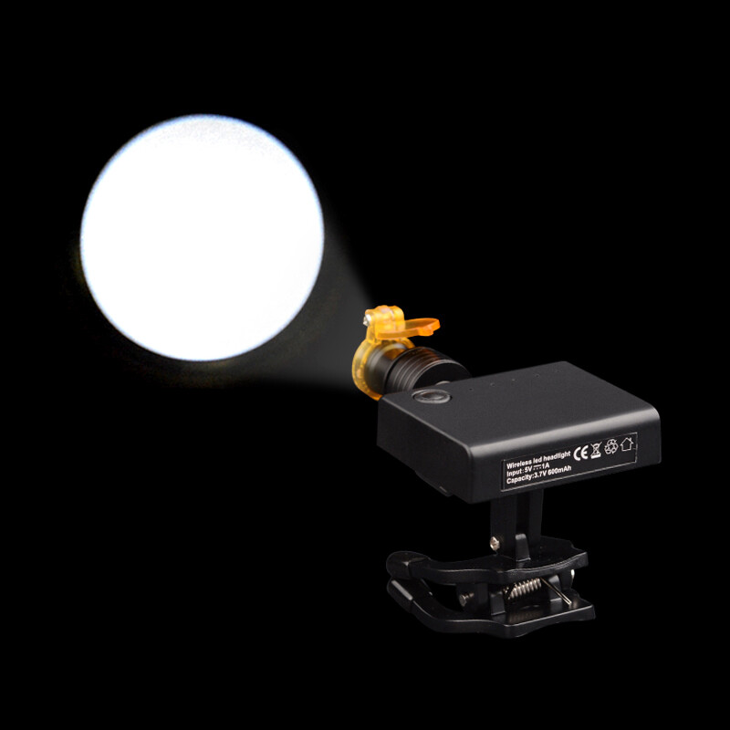 5W Dental LED Wireless Headlight Optical Filter Clip on BinocularLoupe DY-013 CE