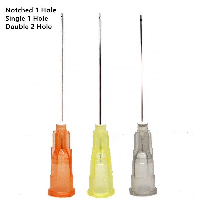 Dental Side Hole Notched Irrigation Tip Irrigator Flushing Tips 25G/27G/30G