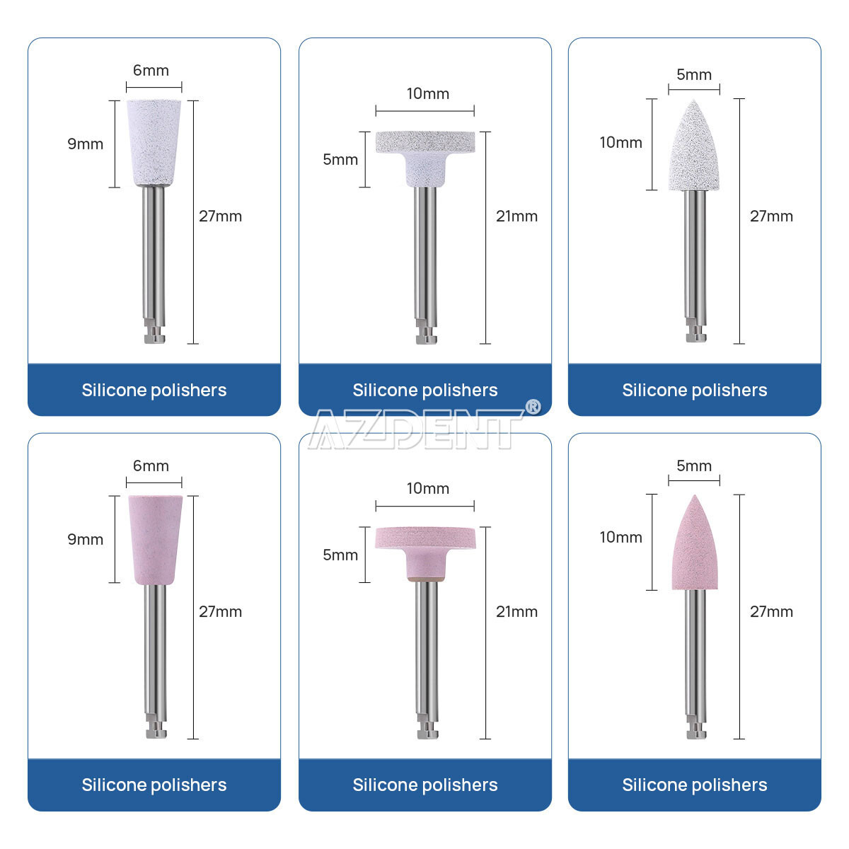AZ Dental Composite Polishing Kit RA Finishing&Polishing For Low Speed Handpiece