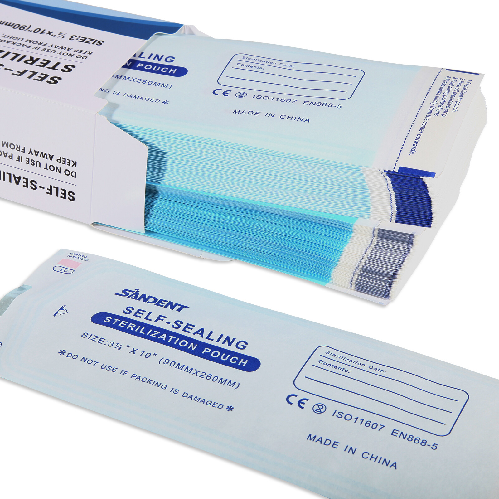 Dental Self Seal Sterilization Pouches Autoclave Sterilizer Bag,Tattoo Nail