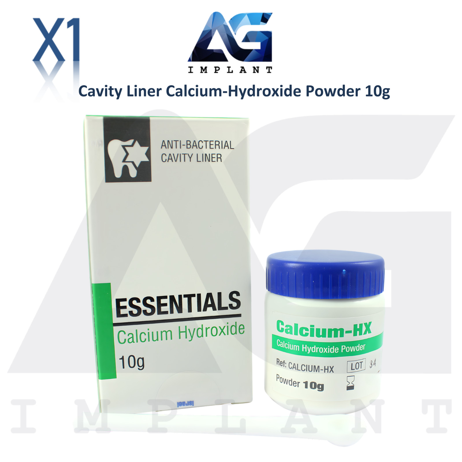 Dental Ca Hydr0xide Cavity Liner Powder 10g Temp Dressing Anti-End0tox!n Agent