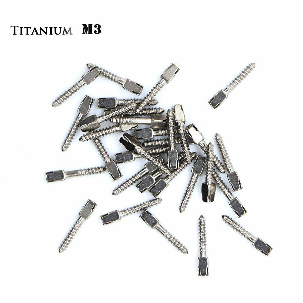 30Pcs Dental Conical Screw Posts Root Canal Pins Titanium Assorted All Size