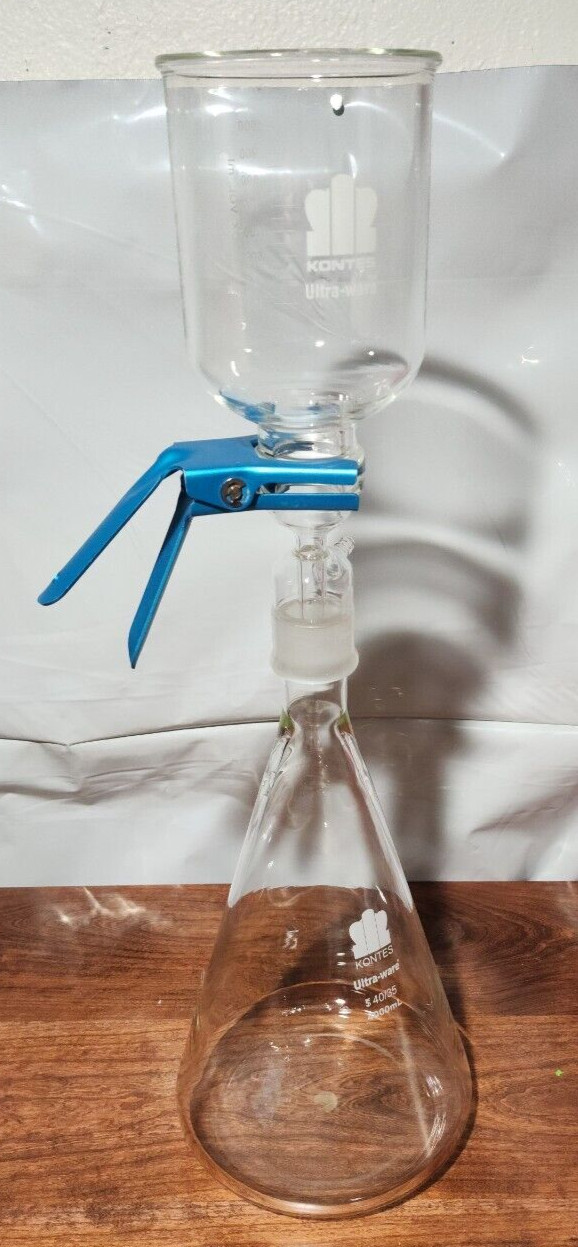 Kontes Glass Micro Filtration Vacuum Filter Set High Quality Made IN The USA