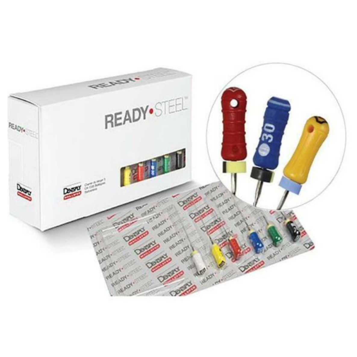 Dentsply Maillefer READY STEEL K-Files, 25 mm – All sizes (6 Files/PK)