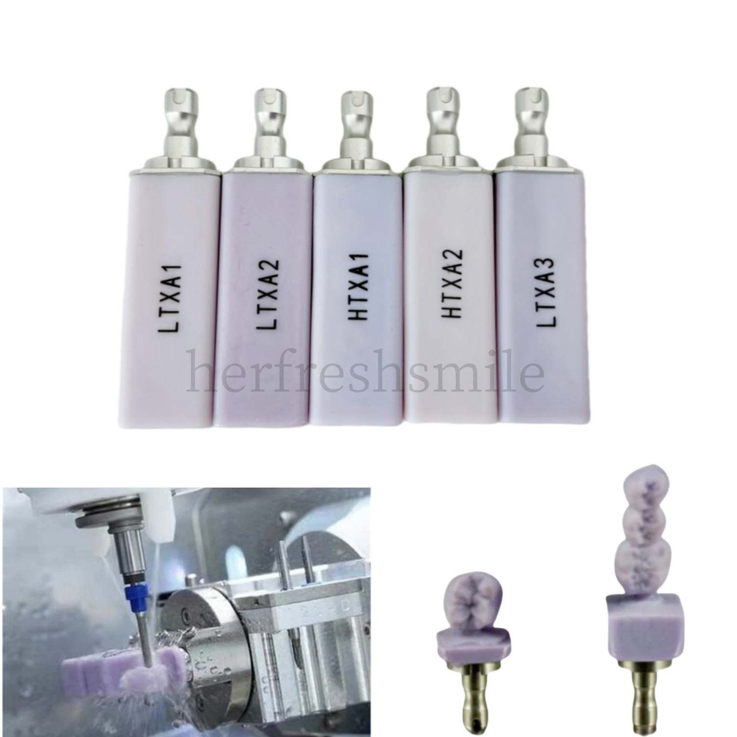 1Pcs Dental Glass Ceramic Block CAD CAM B40 Block HT LT CEREC Lithium Disilicate
