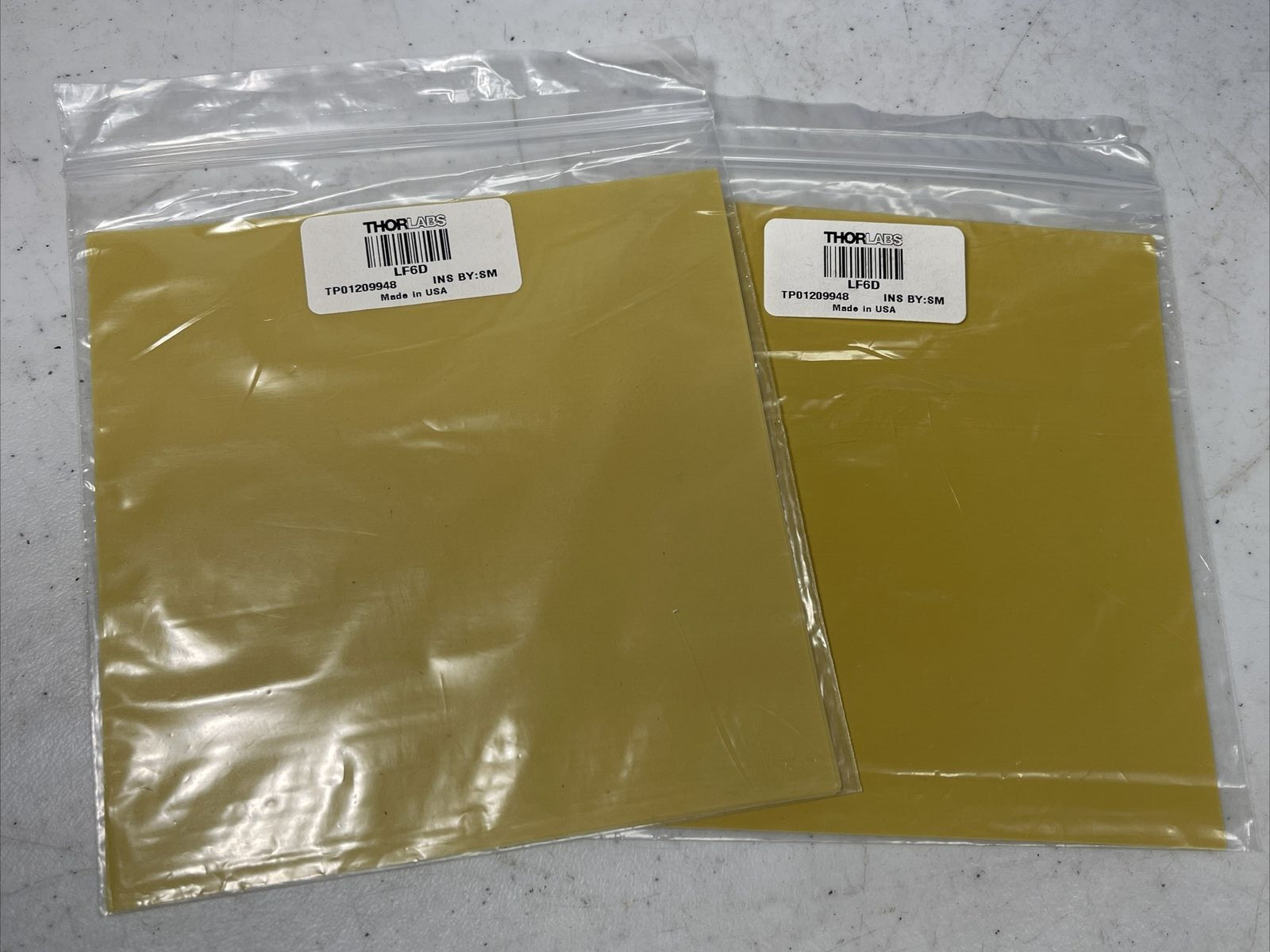 (x9) Lot of ThorLabs LF6D – 6″ x 6″ Diamond Lapping (Polishing) Sheets 6 µm Grit