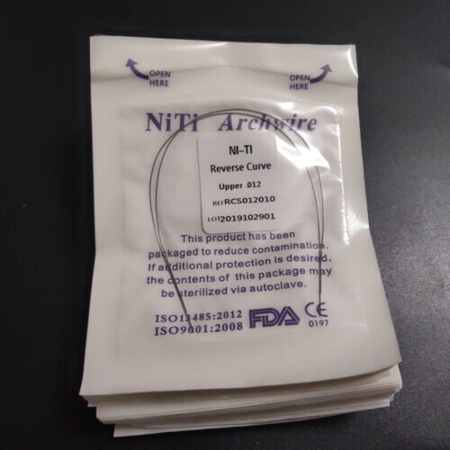10P* Dental Orthodontic Reverse Curve Arch Wires Super Elastic Niti Round Wires