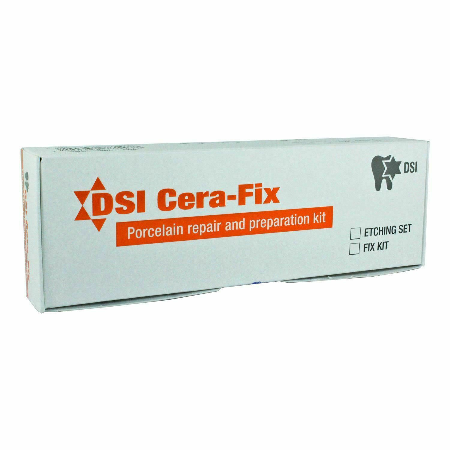 Dental Cera-Fix Repair Kit Porcelain Gel Ceramic Metal Etch Protecting Ceramgel
