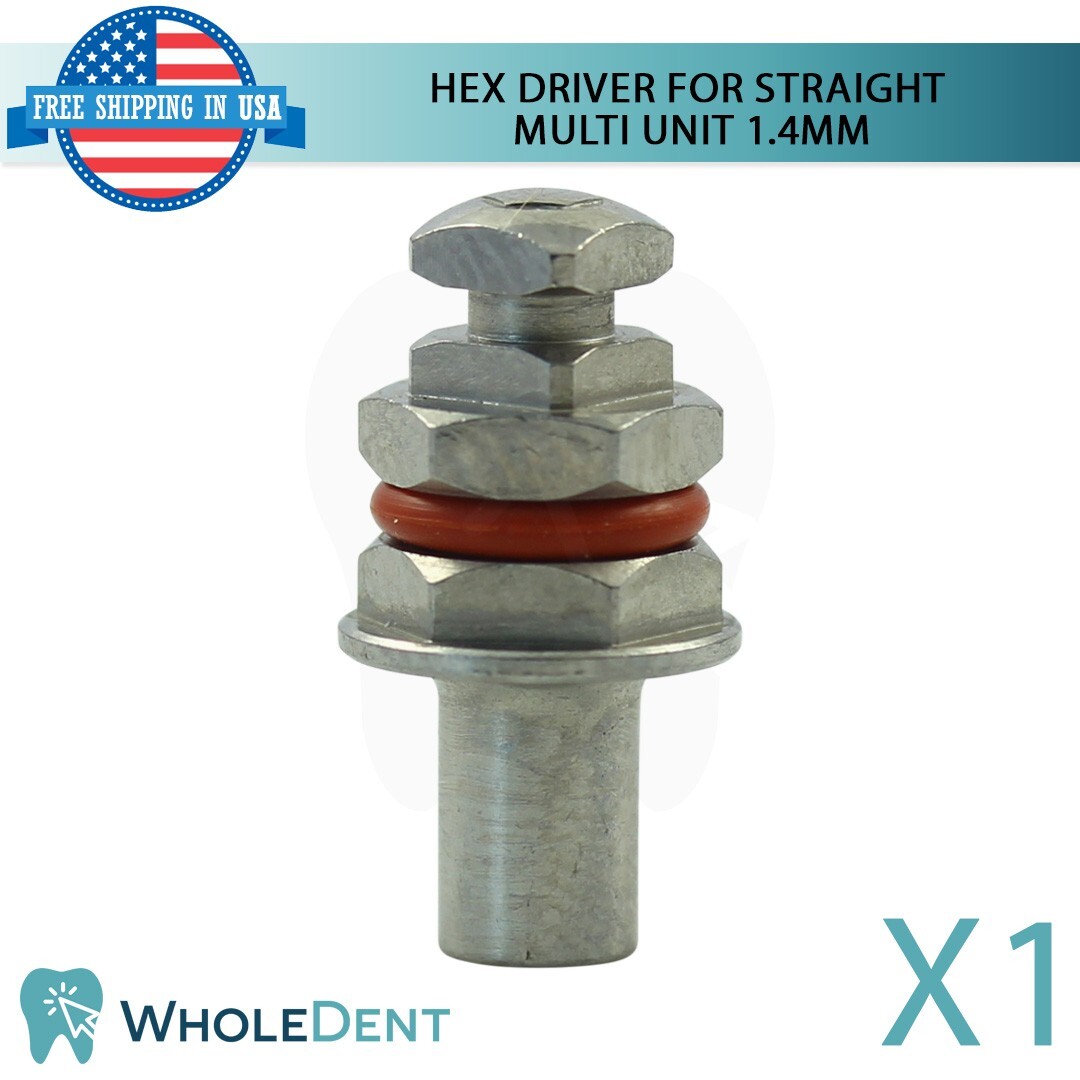 GDT Hex Driver For Straight Multi Unit 1.4mm Dental Abutment Fixation Tool Inst