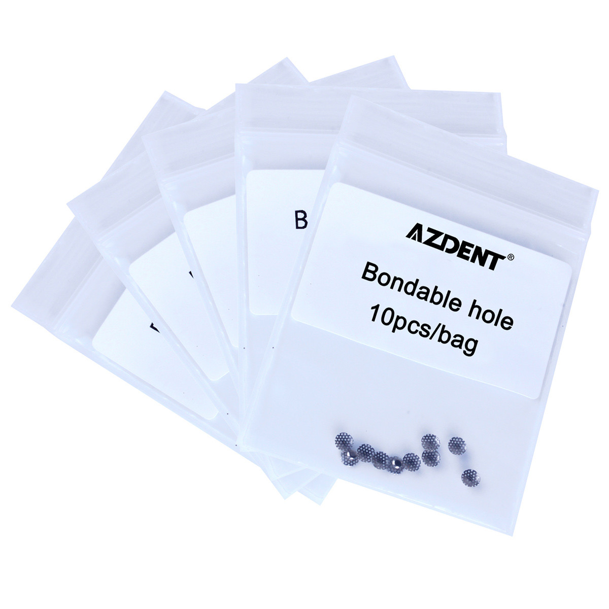 AZDENT Denal Orthodontic TOMY Round Perforated Hollow Lingual Buttons with Holes