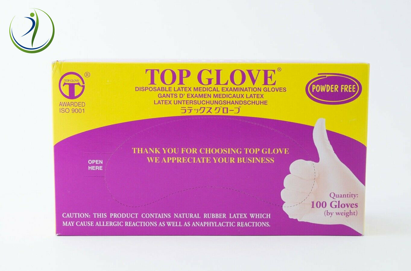 Disposable Latex Medical Dental Examination Gloves Powder Free Various Sizes